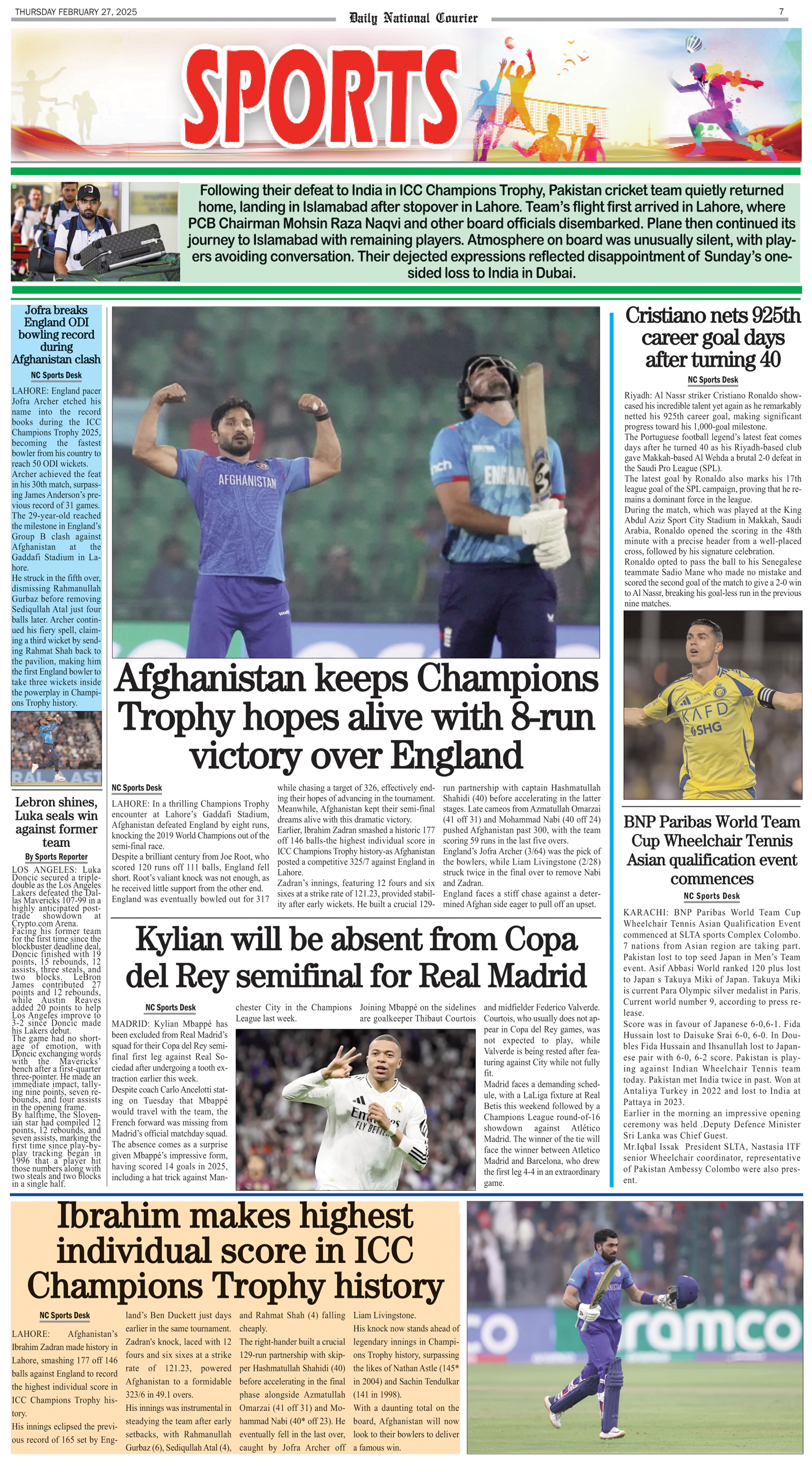 DNC-ePaper | 27 February, 2025 | Sports