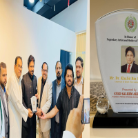 Literary Forum Sharjah honours renowned Pakistani actor Khalid Bin Shaheen with reception