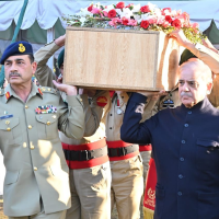 PM, COAS attend funeral of Rangers personnel martyred during PTI protest