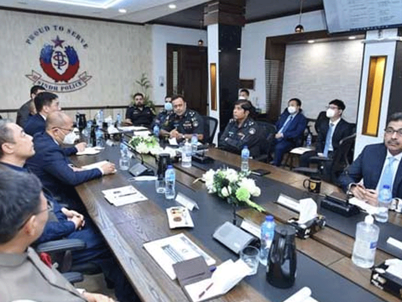 Security of Chinese in province discussed, IG Ghulam Memon chairs meeting