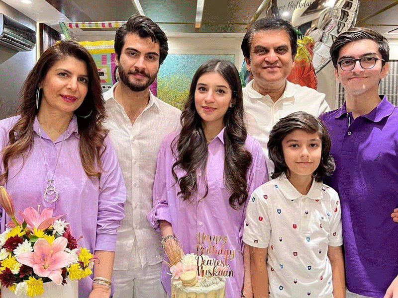 Yumna, Wahaj attend birthday party of Muskan