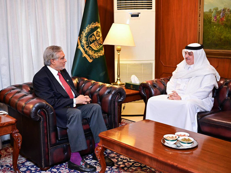 Dar, Saudi envoy discuss bilateral ties