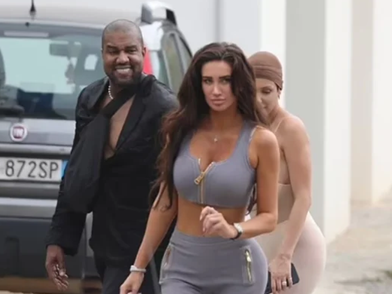 Kanye spotted with Kim sans Bianca