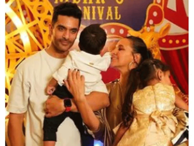 Neha Dhupia, Angad Bedi organise carnival themed birthday party for daughter Mehr