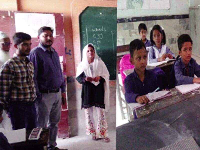 Chairman Liaquatabad Town visits secondary schools