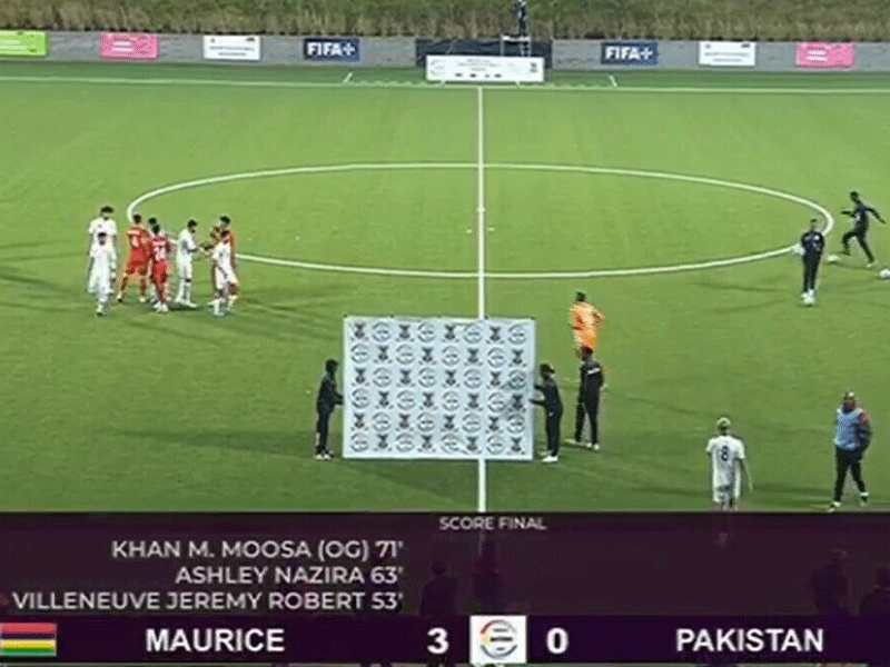 Pakistan go down 3-0 against Mauritius in opening match of 4-nations Cup