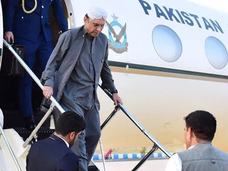 President Zardari fractures foot while deboarding plane at Dubai Airport