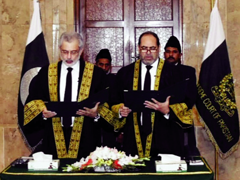 Justice Naeem Afghan takes oath as judge SC