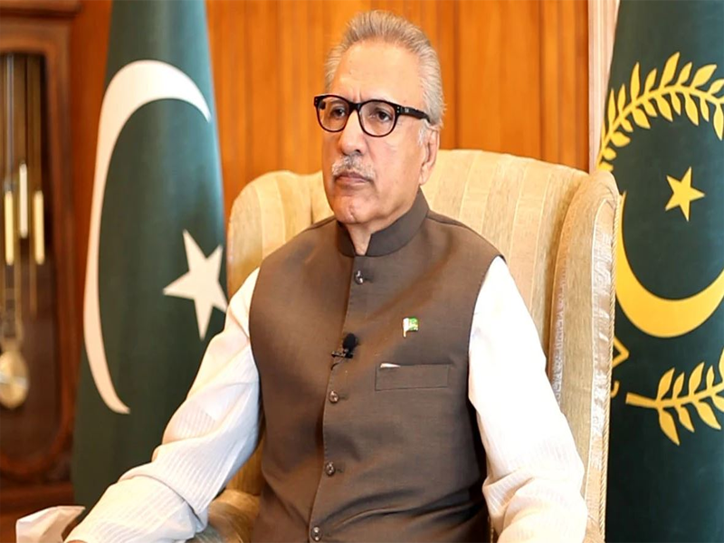 President Alvi urges world to ensure peaceful resolution of Kashmir dispute