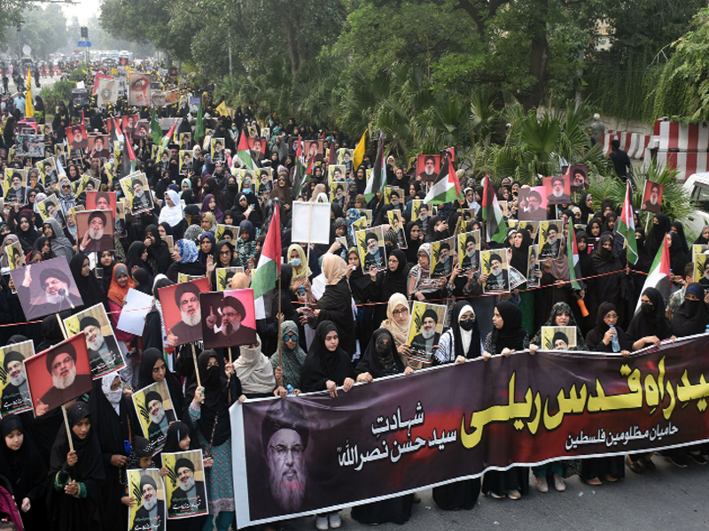 Protests erupt across Pakistan following Hezbollah Chief Nasrallah's death