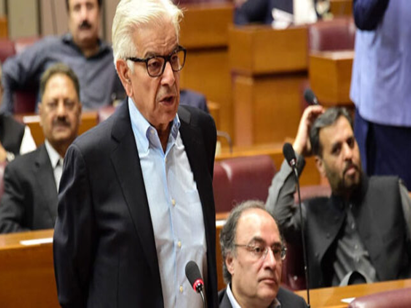 Kh Asif slams opposition for refusing to back Operation Azm-e-Istekham