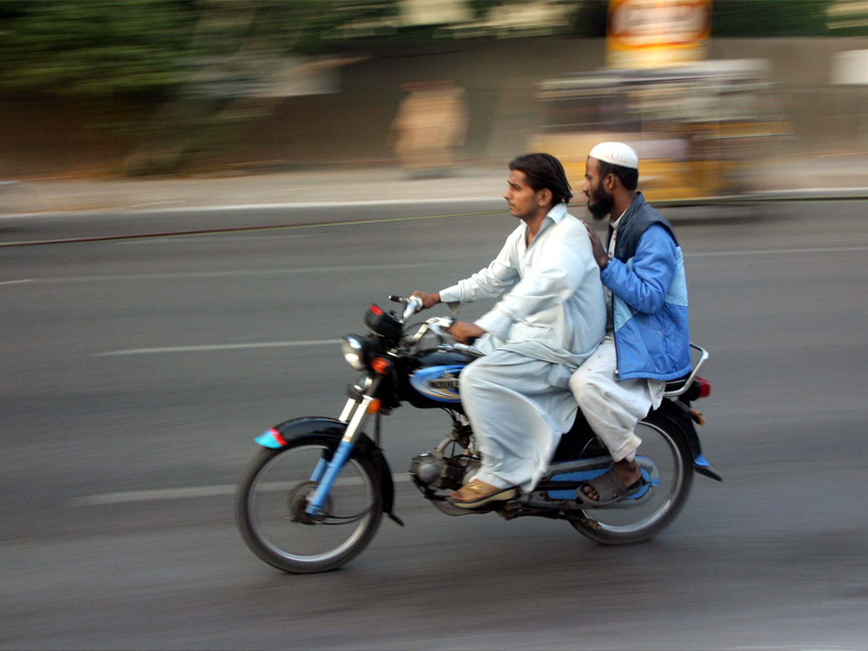 Pillion riding banned in Sindh for Chup Tazia, 12th Rabi-ul-Awwal