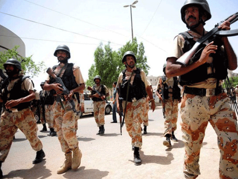 Rangers, police arrest two robbery accused