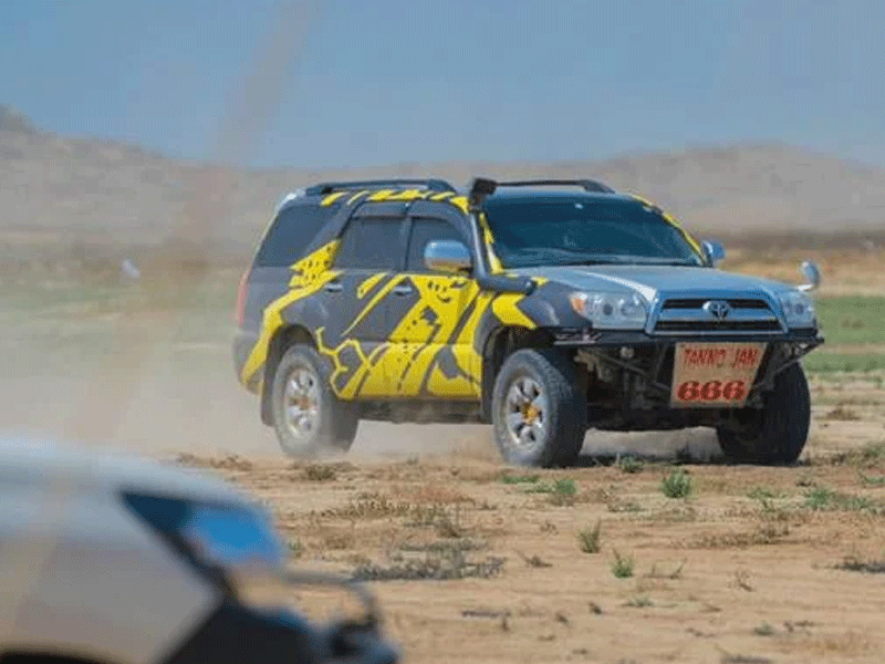 Taimur shocks big names at Hub Rally Cross 2023