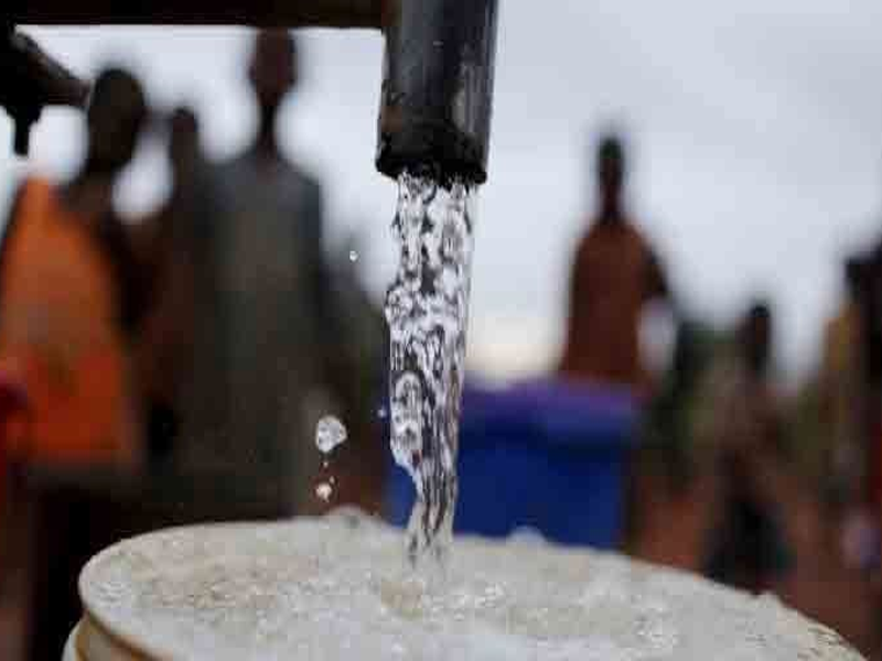 Repair work on water supply conduit underway