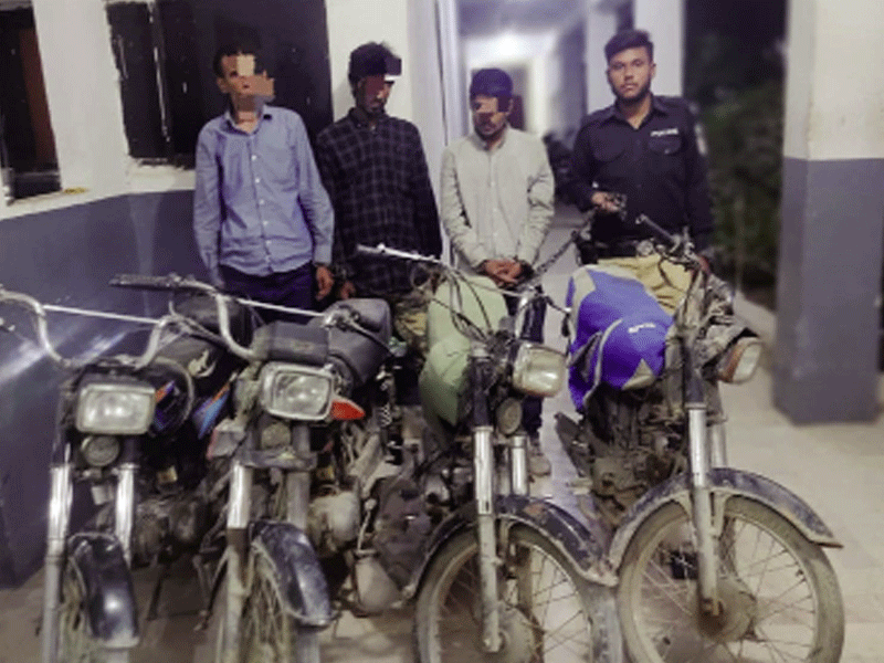 District Central Police nabs lifters, recovers four two-wheelers