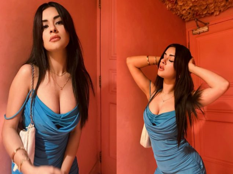 Avneet sizzles in blue bodycon dress