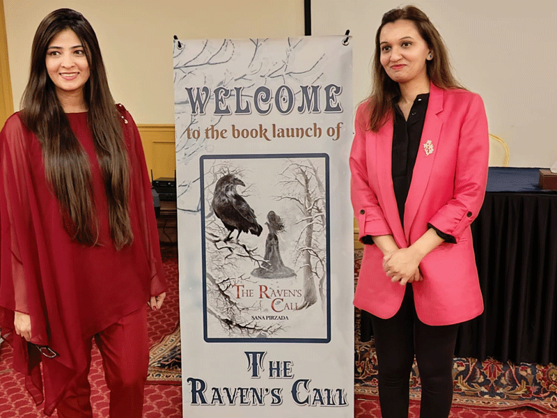 Sana Pirzada launches 4th book named ‘The Raven’s call’