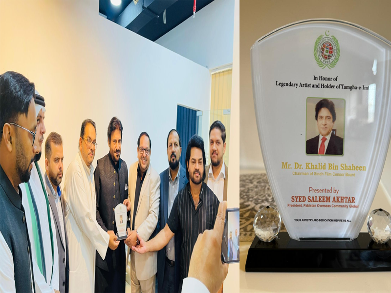 Literary Forum Sharjah honours renowned Pakistani actor Khalid Bin Shaheen with reception