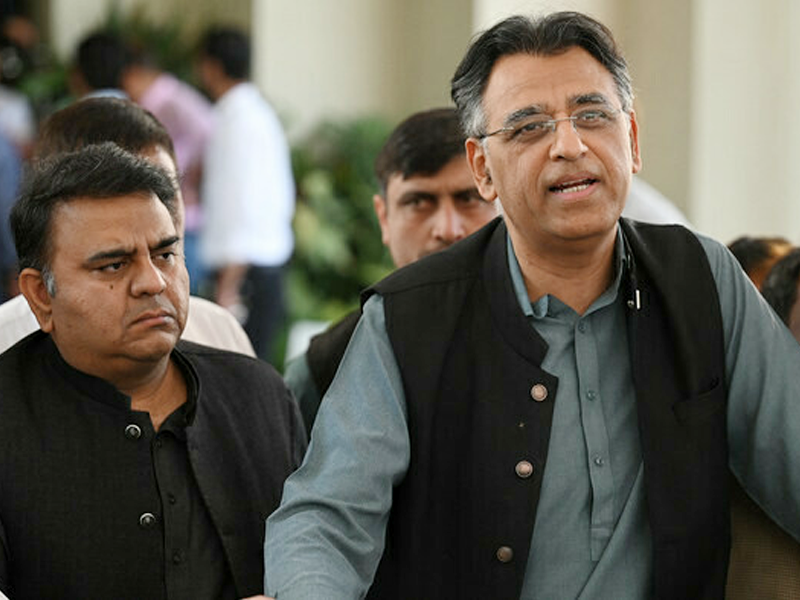 Asad Umar demands arrest of CEC Sikandar Sultan Raja