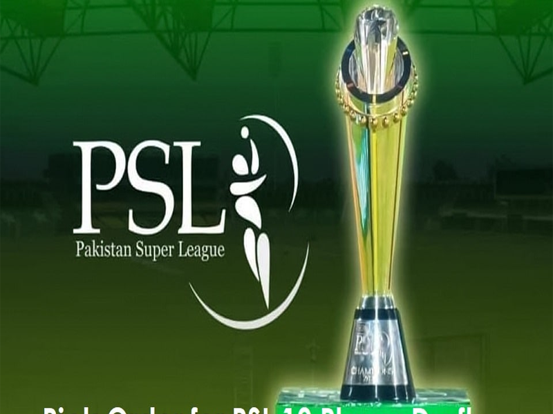 Pick order for PSL 10 player draft announced