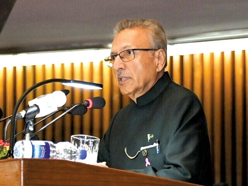 President Alvi reiterates demand for ‘free, fair, transparent’ elections