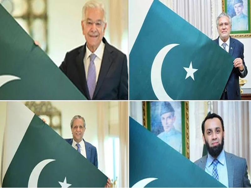 Frankfurt chapter: Ministers symbolic gesture to honour Pakistan flag’s sanctity