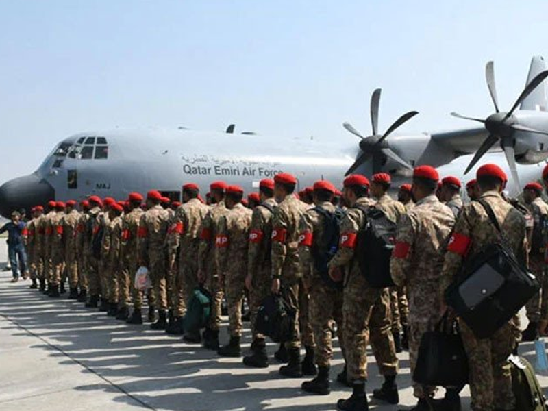 Pak Army troops leave for Qatar to provide security