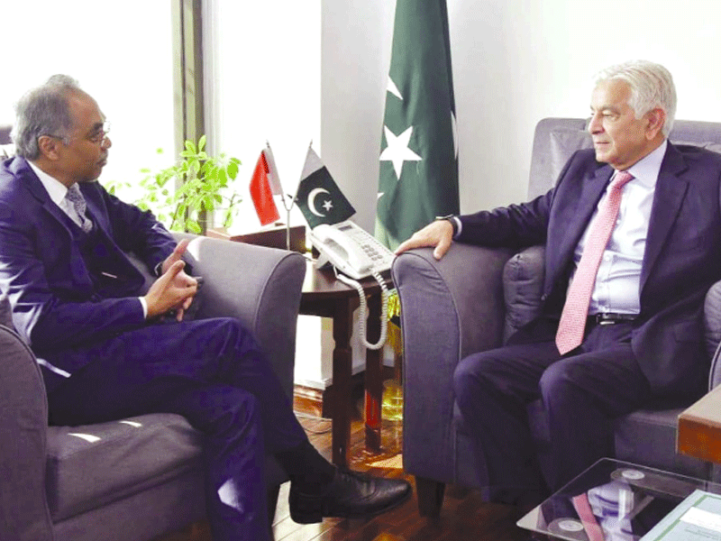 Indonesian envoy, Kh Asif discuss regional situation, ties