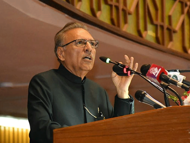 Dialogue among political parties better option to secure economy: Alvi