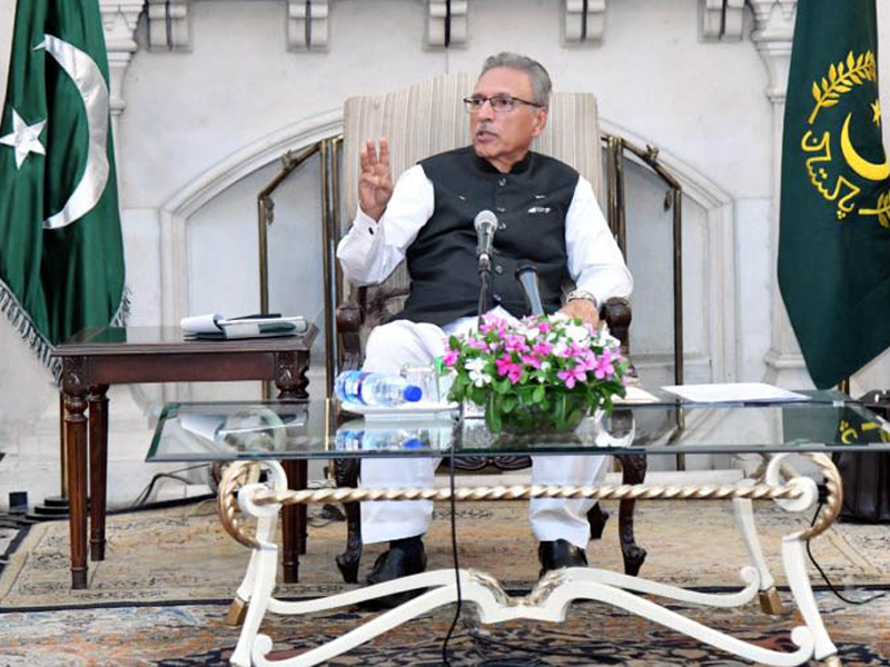 President Alvi calls for reversal of India’s illegal, unilateral actions in IIOJK