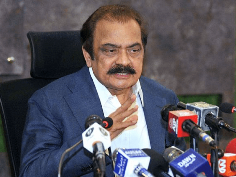 Sanaullah concerned on law, order situation after killing of 2 CTD officials in Khanewal