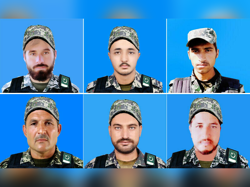 Six soldiers martyred in exchange of fire, 3 terrorists killed: ISPR