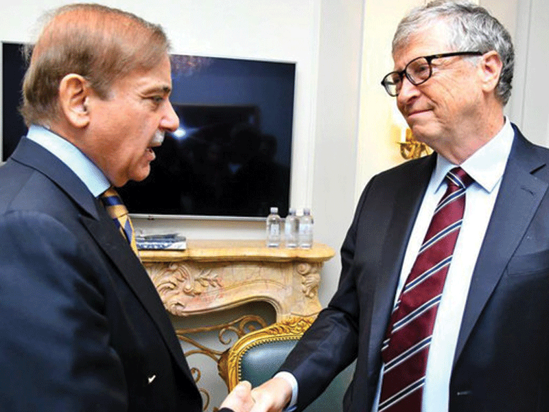 PM Shehbaz expresses determination to polio eradication on call with Bill Gates