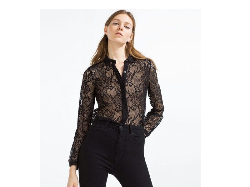 Zara slays in sheer lace top: Photos