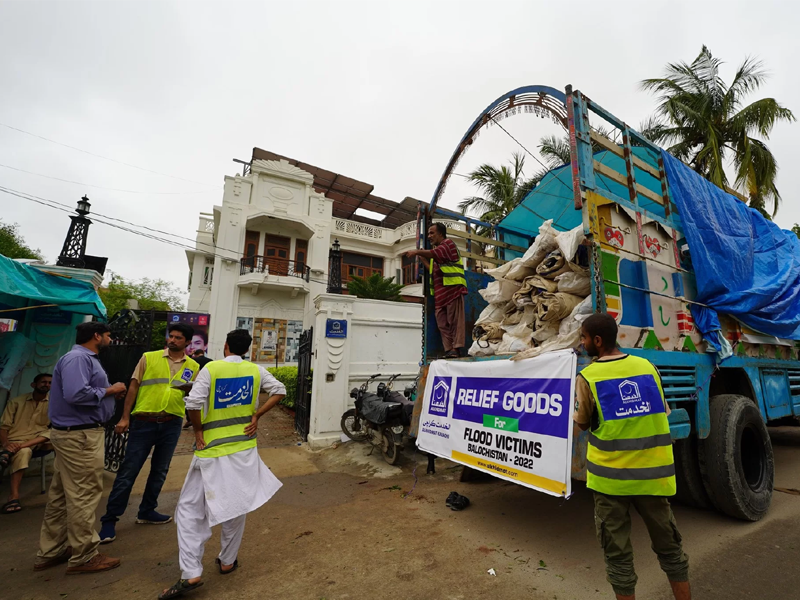 Alkhidmat dispatches 2 more relief trucks for Balochistan flood victims