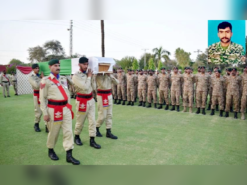 Soldier martyred in Ladha laid to rest