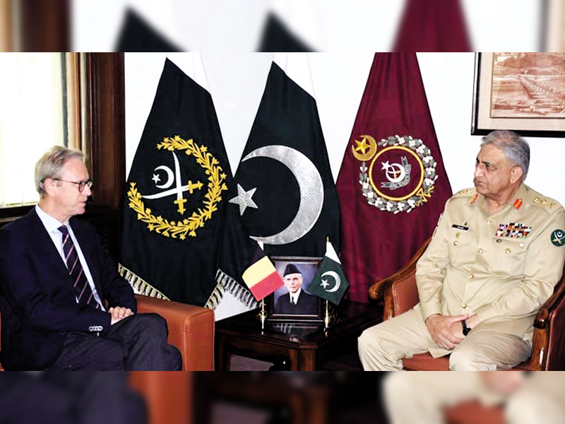 COAS holds talks with Belgian, UAE envoys, discusses regional security situation