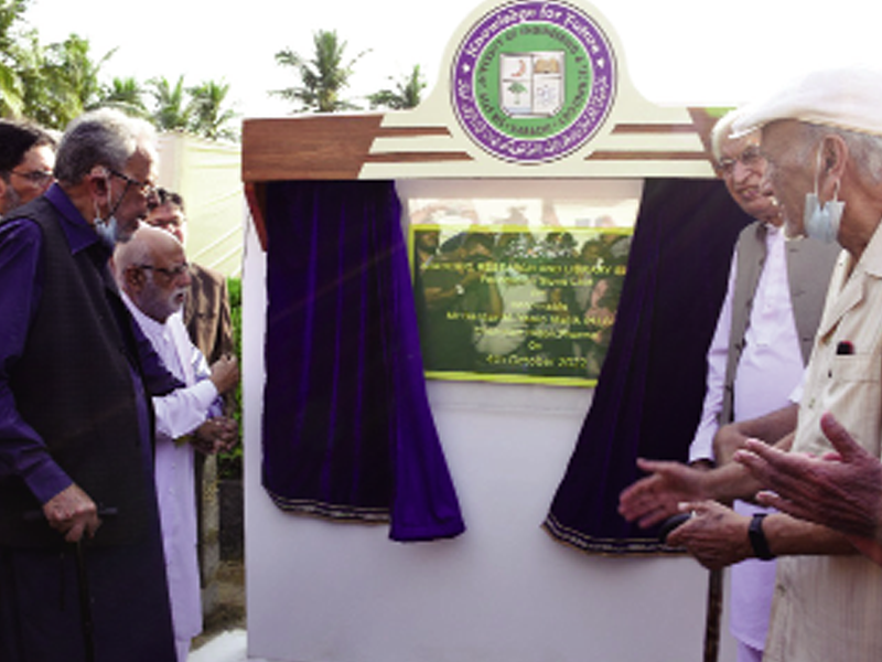 Foundation stone laid to Academic, Research and Library Block of SSUET