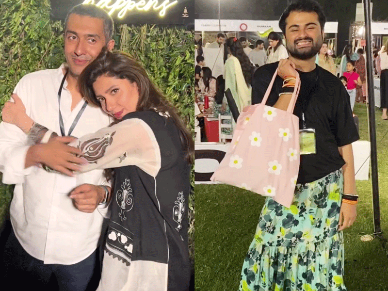 Celebrities spotted at Mahira Khan’s Eid bazaar