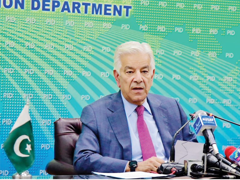 Kh Asif claims Imran sent message via President to initiate dialogue with establishment