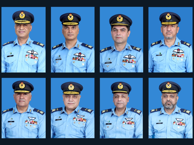 Eight PAF officers promoted to rank of AVM