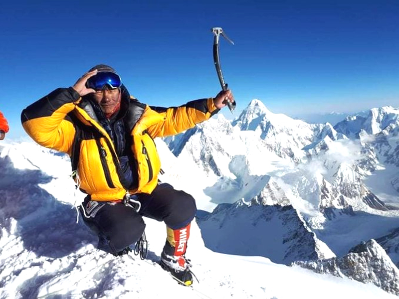 Nepali Sherpa sets record after climbing Pakistan’s Gasherbrum-II