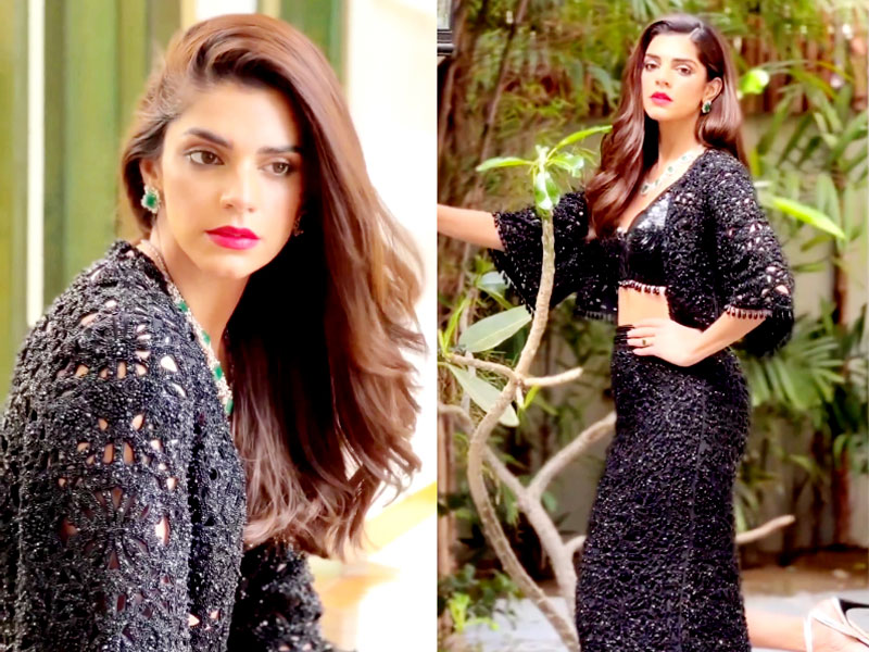 Sanam stuns in black in her latest shoot