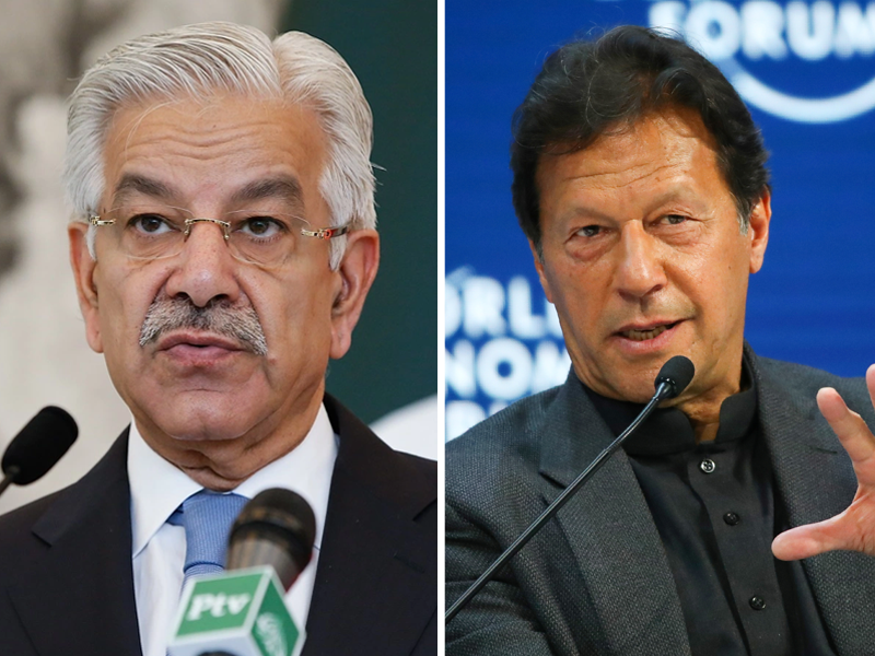 Khawaja Asif scolds Imran over defaming state institutions'