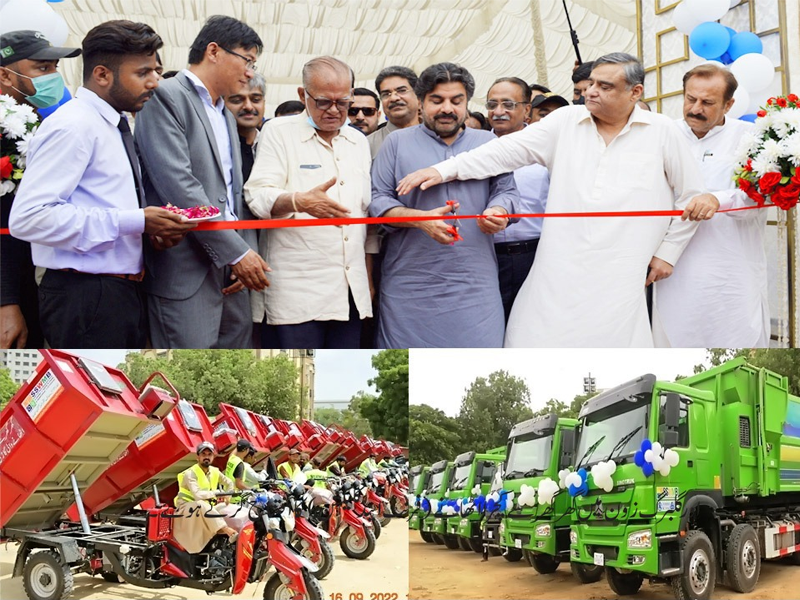 Sindh Minister Nasir Shah inaugurates ‘door-to-door’ garbage collection drive