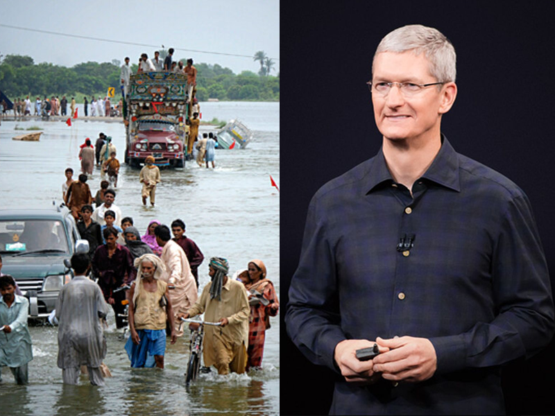 Tim Cook, Bella shows concern for flood affectees