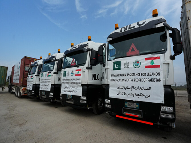 Pakistan dispatches relief consignments for Gaza, Lebanon