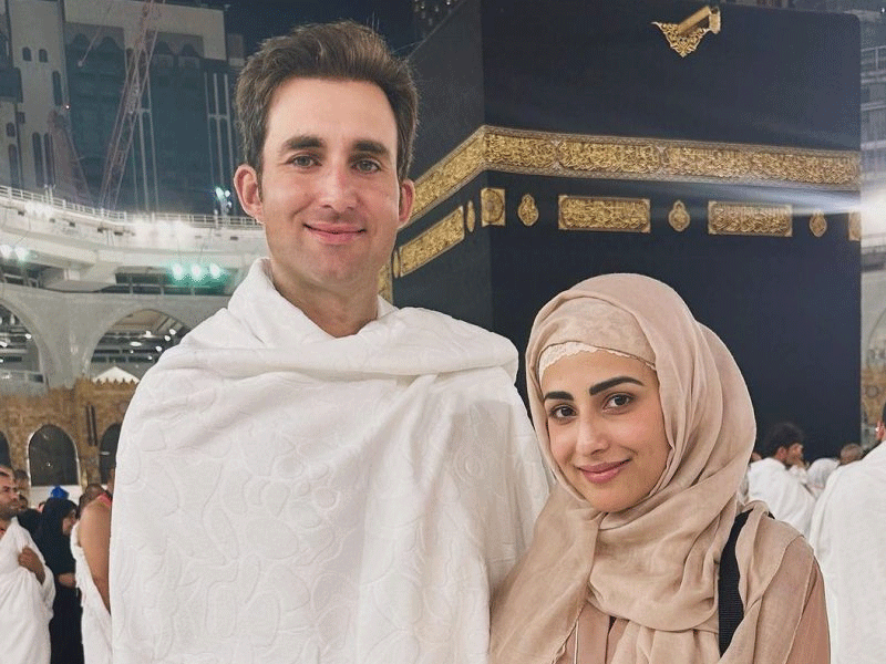 Ushna Shah, Hamza Amin’s first Umrah after marriage