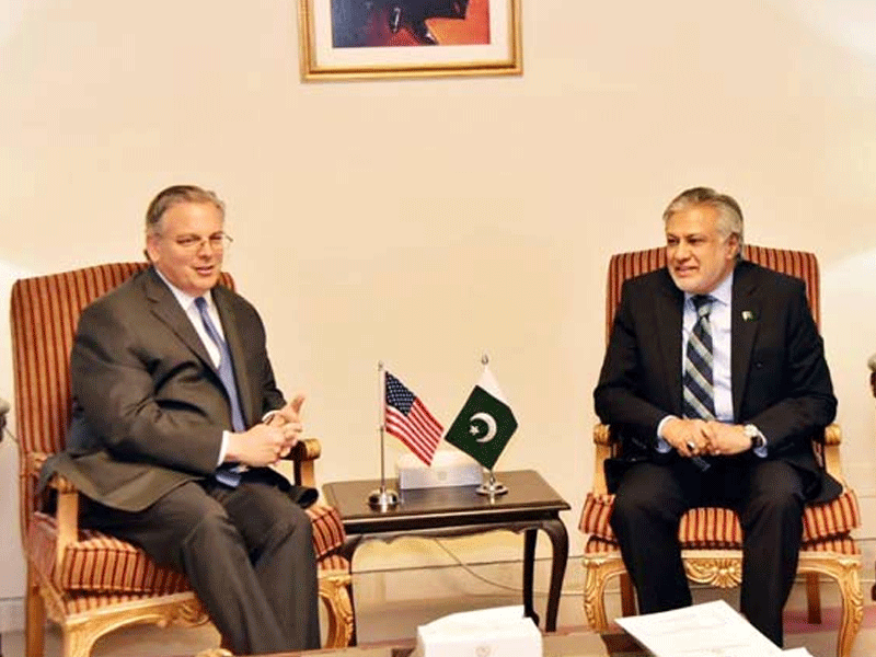 US envoy Donald Blome, Ishaq Dar discuss bilateral ties